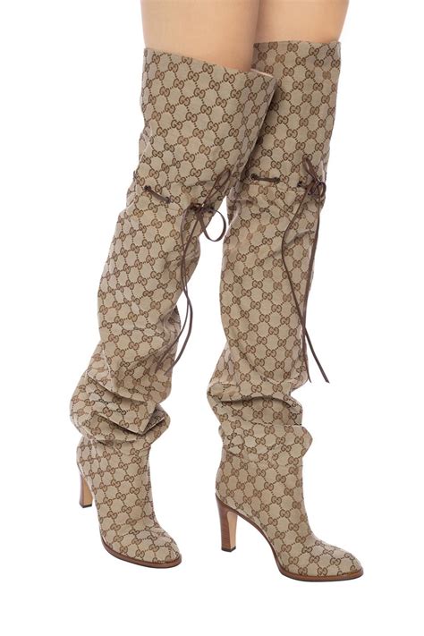 ugg gucci collab|Gucci thigh high boots sale.